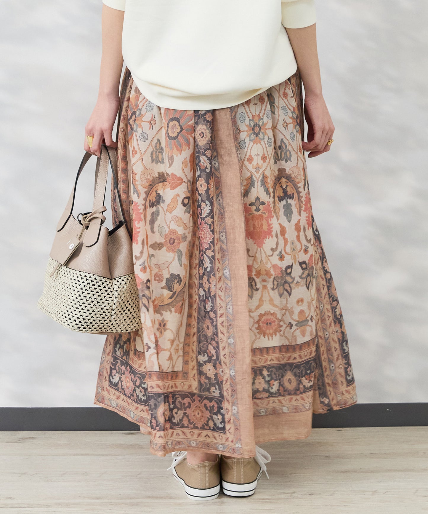 【see U soon】パネルプリントスカート