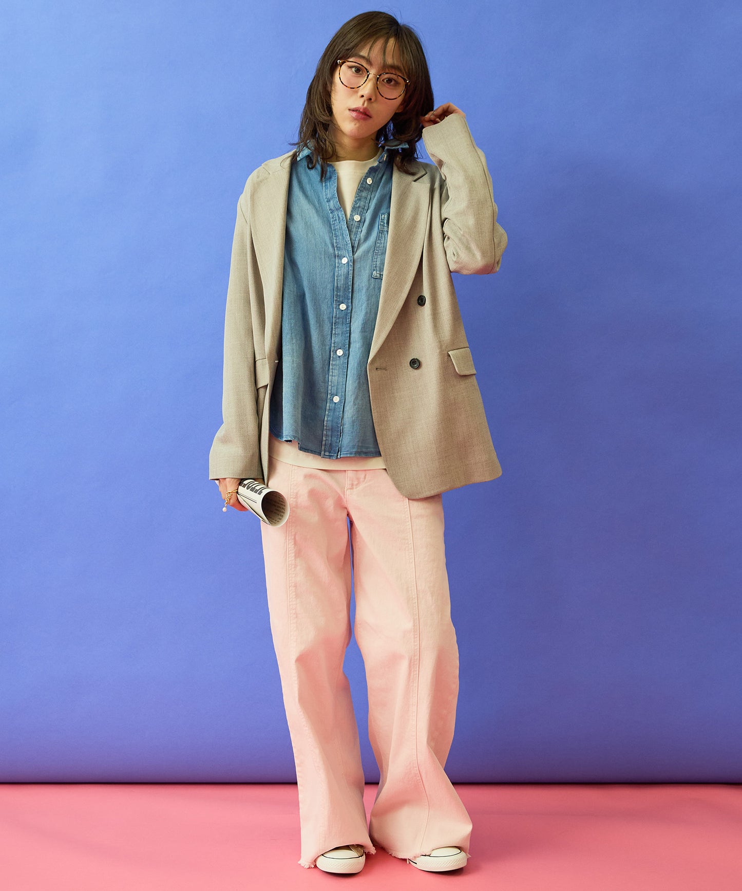 ジャケット レディース 通勤 オフィスカジュアル Wブレストジャケット