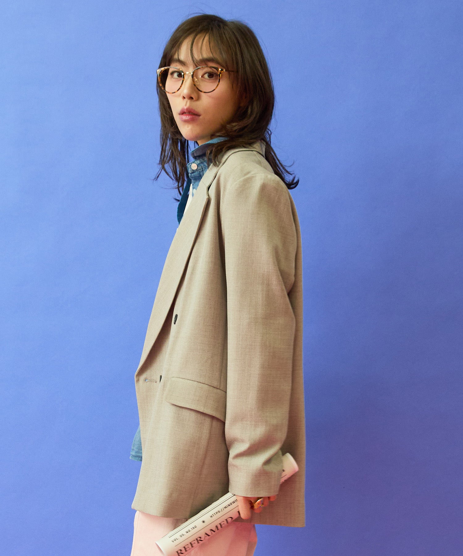 ジャケット レディース 通勤 オフィスカジュアル Wブレストジャケット