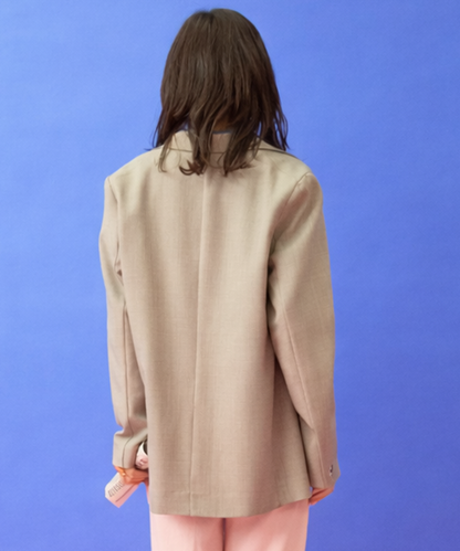 ジャケット レディース 通勤 オフィスカジュアル Wブレストジャケット