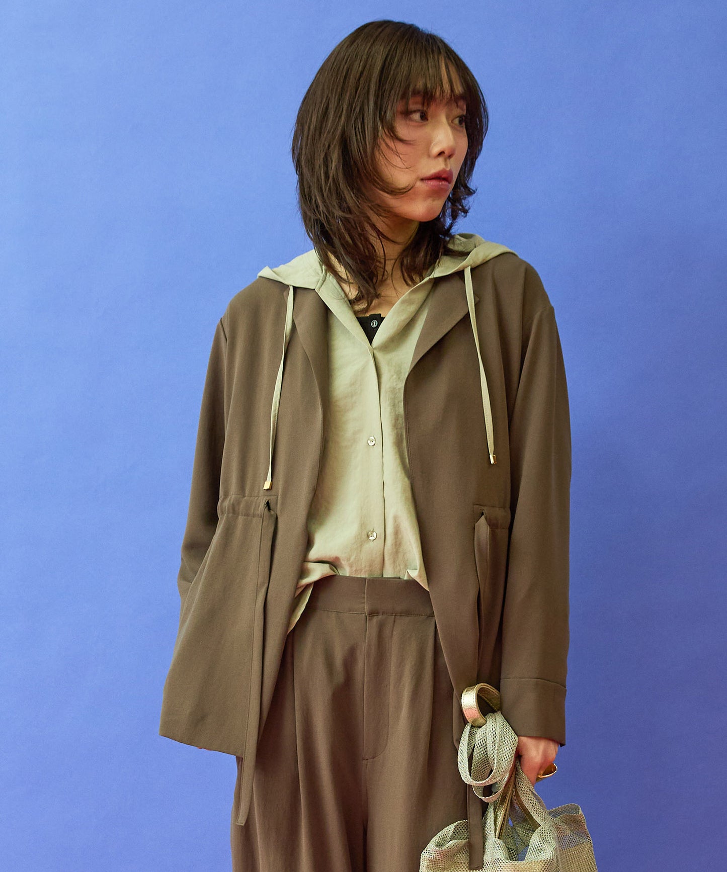 ジャケット レディース 通勤 オフィスカジュアル ドロストデザインジャケット