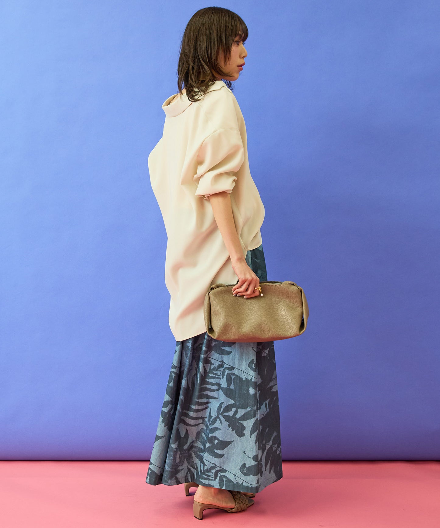 【JETSET SOLO PLUS】RELAxION twill テーラードシャツジャケット