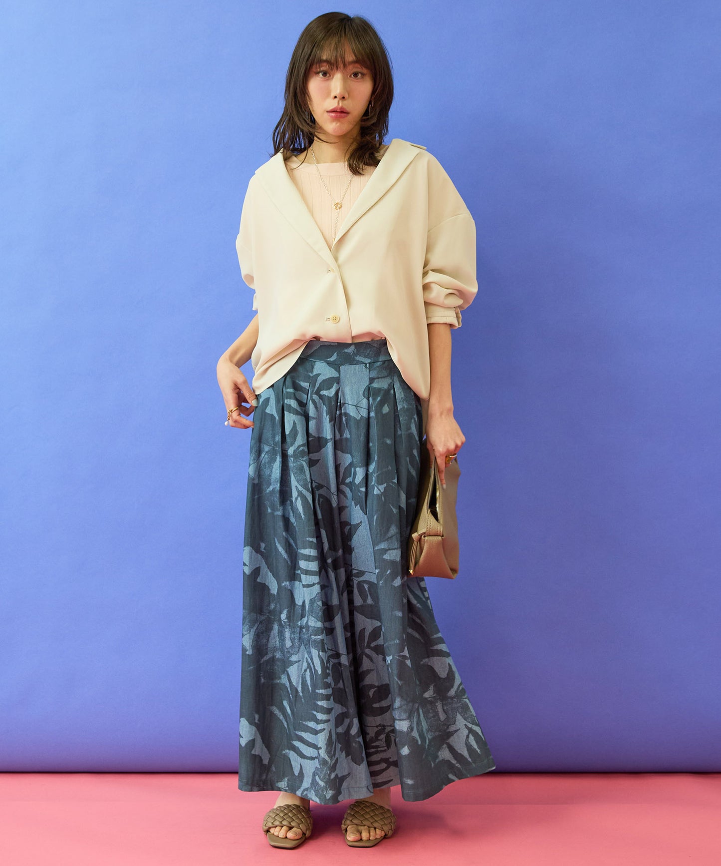 【JETSET SOLO PLUS】RELAxION twill テーラードシャツジャケット