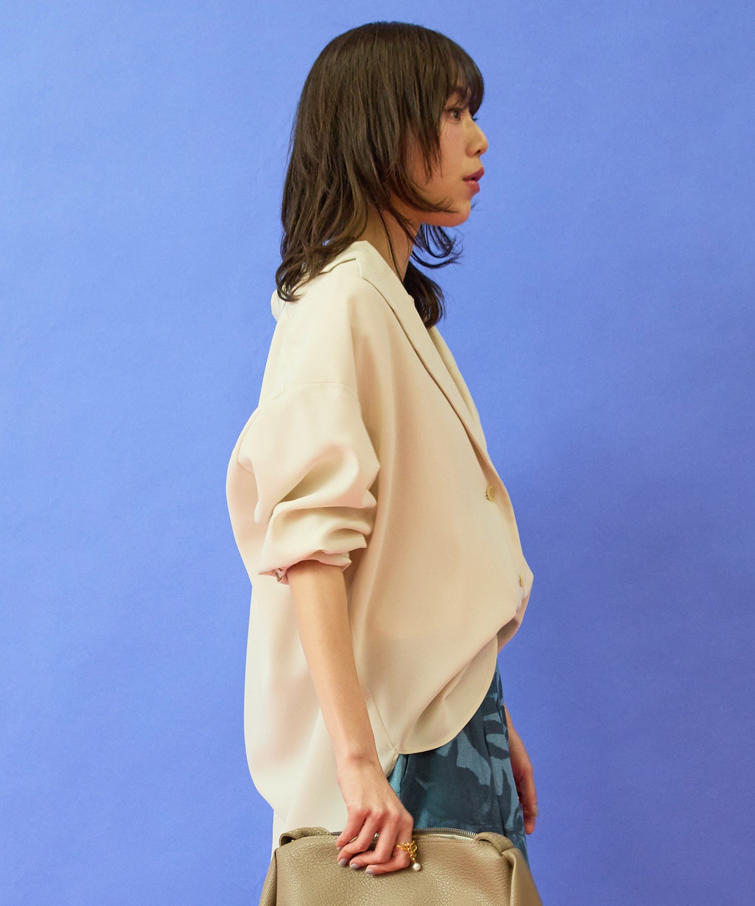 【JETSET SOLO PLUS】RELAxION twill テーラードシャツジャケット