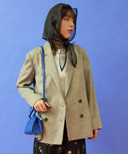 【JETSET SOLO PLUS】ラメリネンダブルブレストジャケット