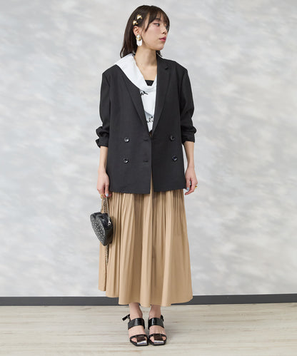 【JETSET SOLO PLUS】ラメリネンダブルブレストジャケット