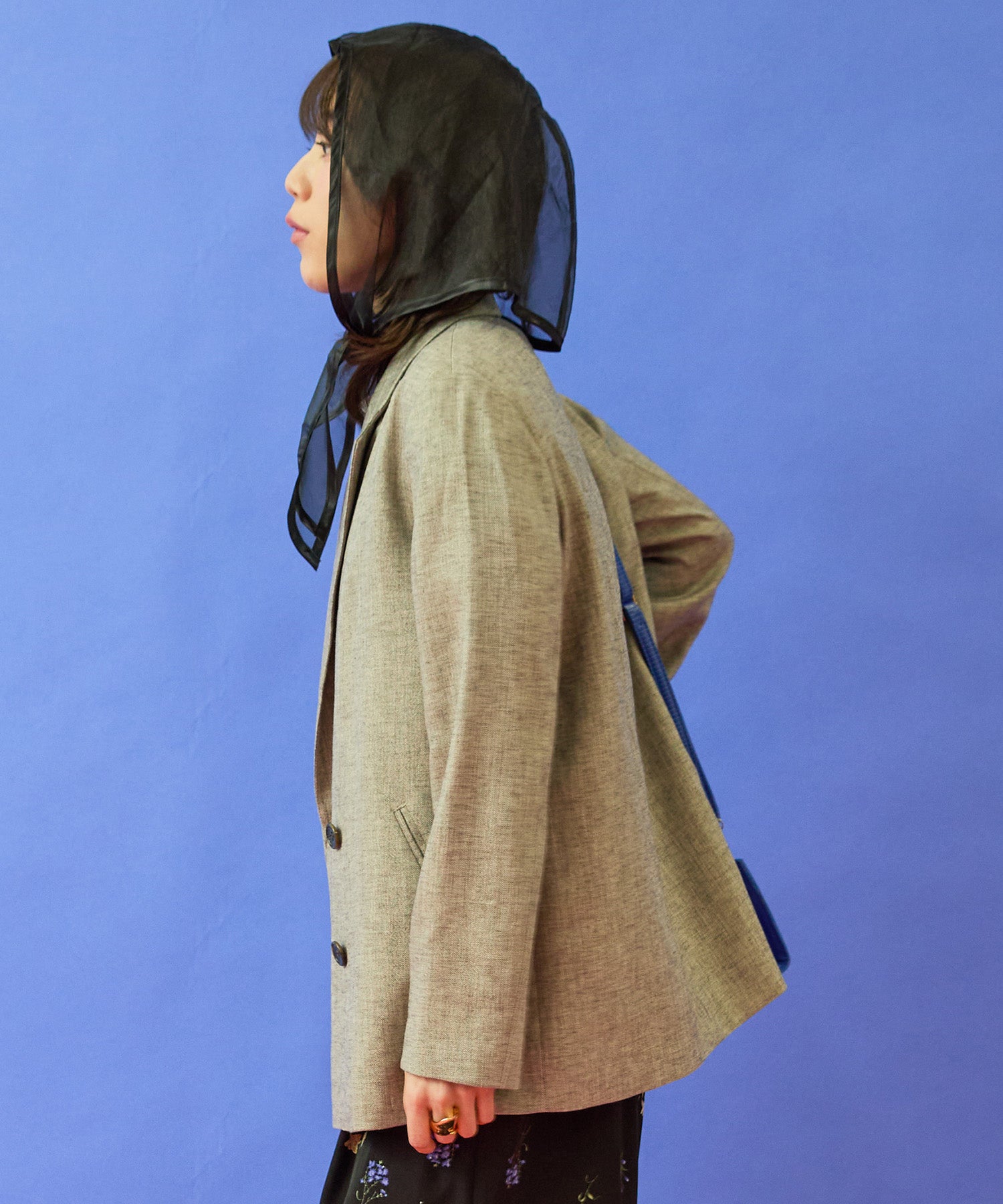 【JETSET SOLO PLUS】ラメリネンダブルブレストジャケット