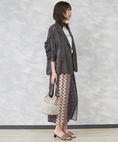 【FONT LAB】キュプラフィブリルギャザースリーブジャケット