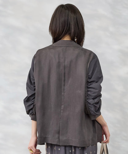 【FONT LAB】キュプラフィブリルギャザースリーブジャケット
