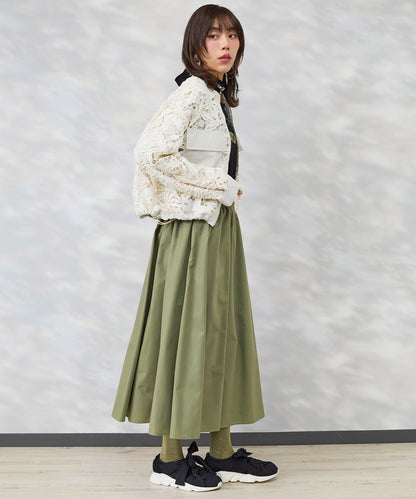 【FONT LAB】ボタニカルレースドロストヘムブルゾン