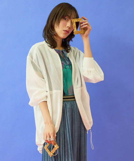 【FONT LAB】メッシュ異素材コンビチュニックMA-1