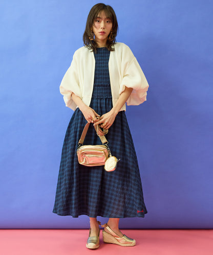 【FONT LAB】ダンボールメッシュボリュームスリーブブルゾン