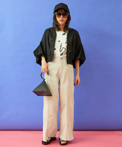 【FONT LAB】ダンボールメッシュボリュームスリーブブルゾン