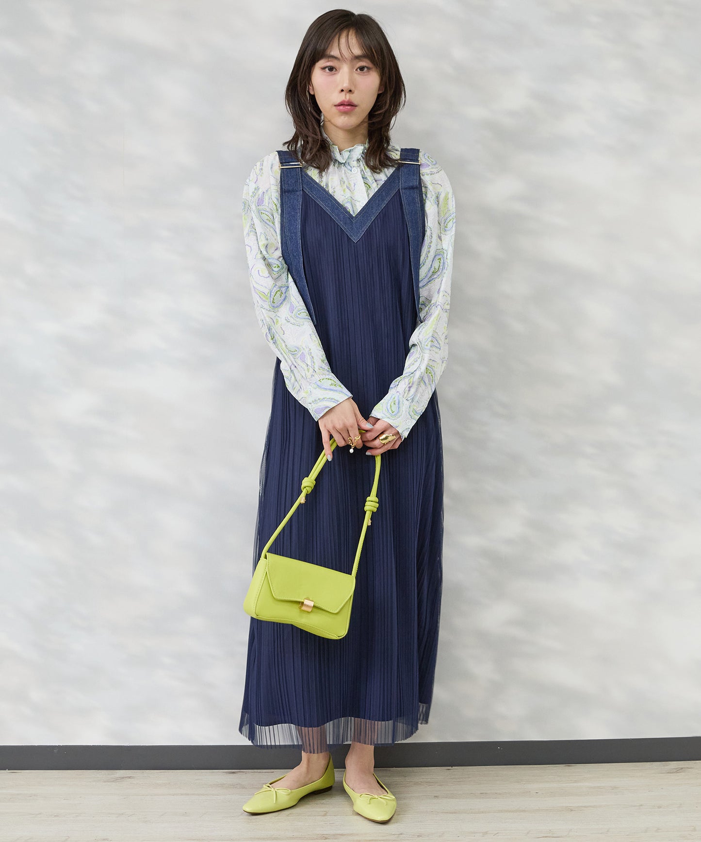 【FONT LAB】2WAYプリーツジャンパースカート'26