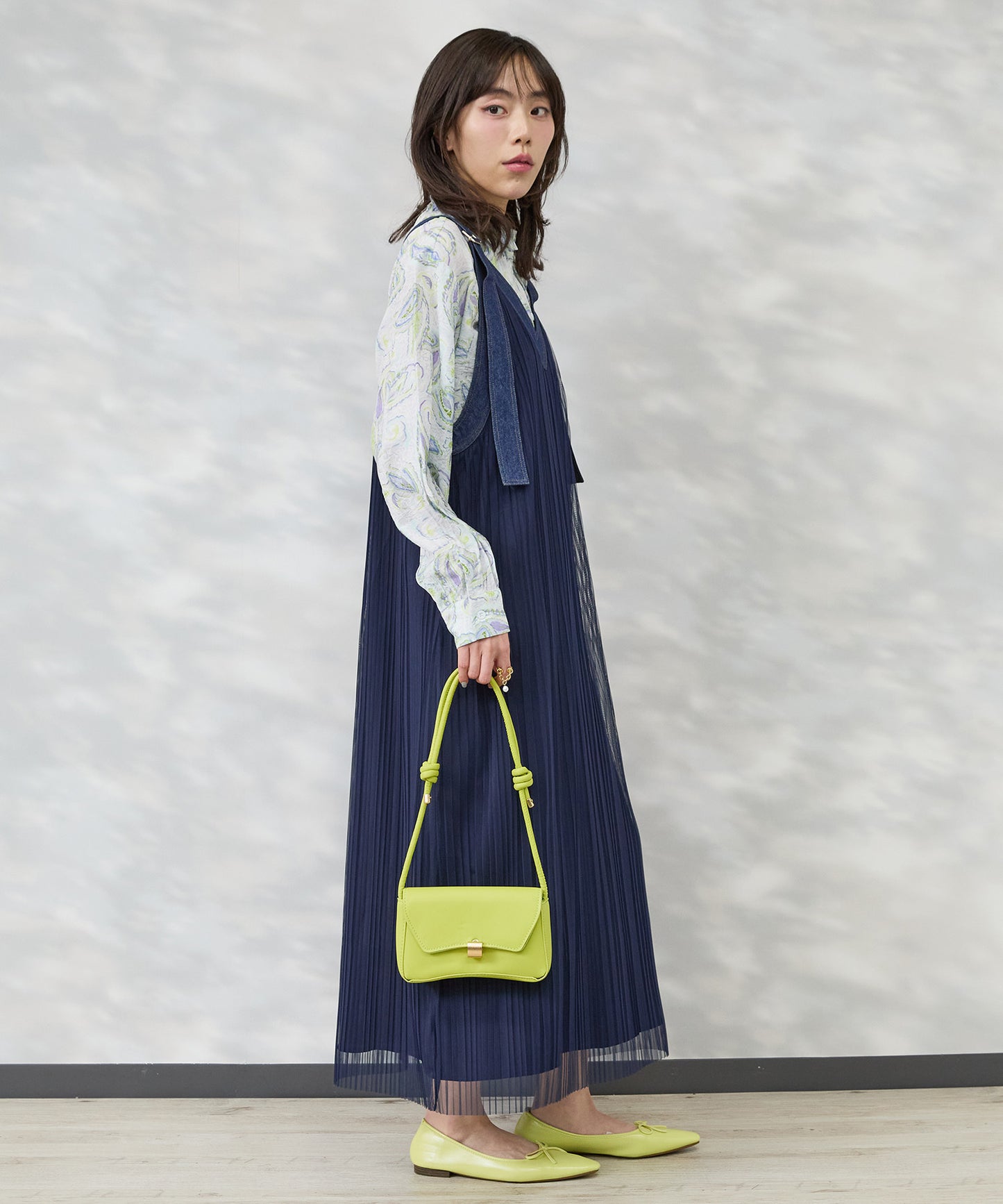 【FONT LAB】2WAYプリーツジャンパースカート'26