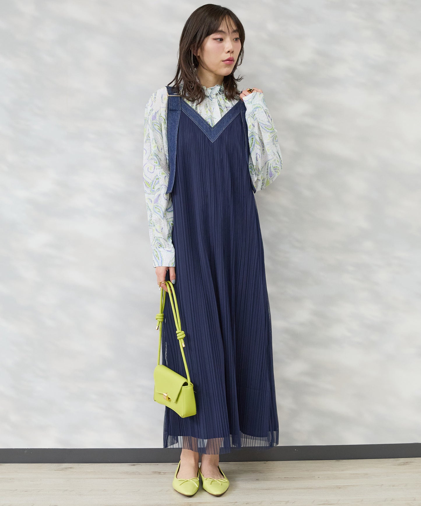 【FONT LAB】2WAYプリーツジャンパースカート'26