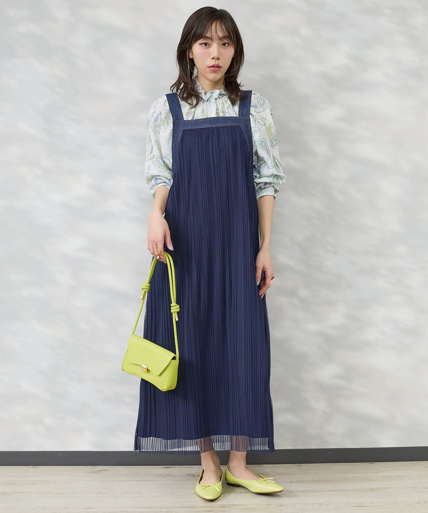 【FONT LAB】2WAYプリーツジャンパースカート'26