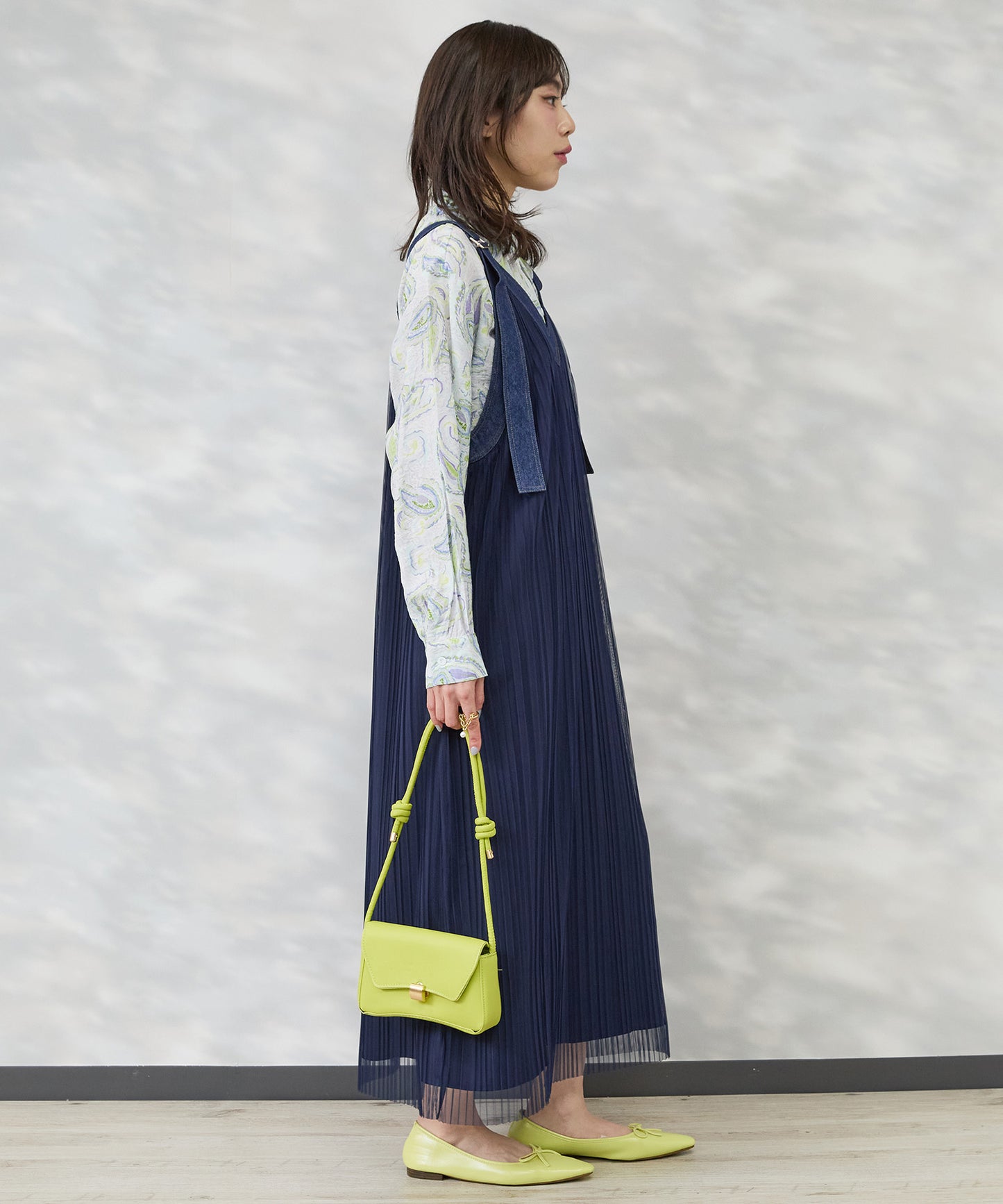 【FONT LAB】2WAYプリーツジャンパースカート'26