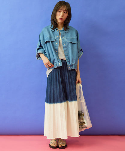 【FONT LAB】メタリックロゴシアーニット