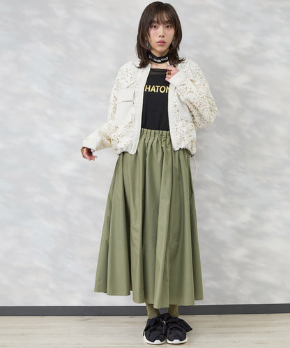 【FONT LAB】メタリックロゴシアーニット