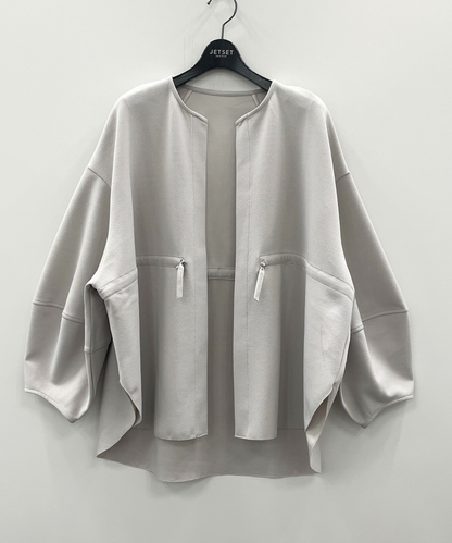 【FONT LAB】カットジョーゼットドロストトッパーハオリ