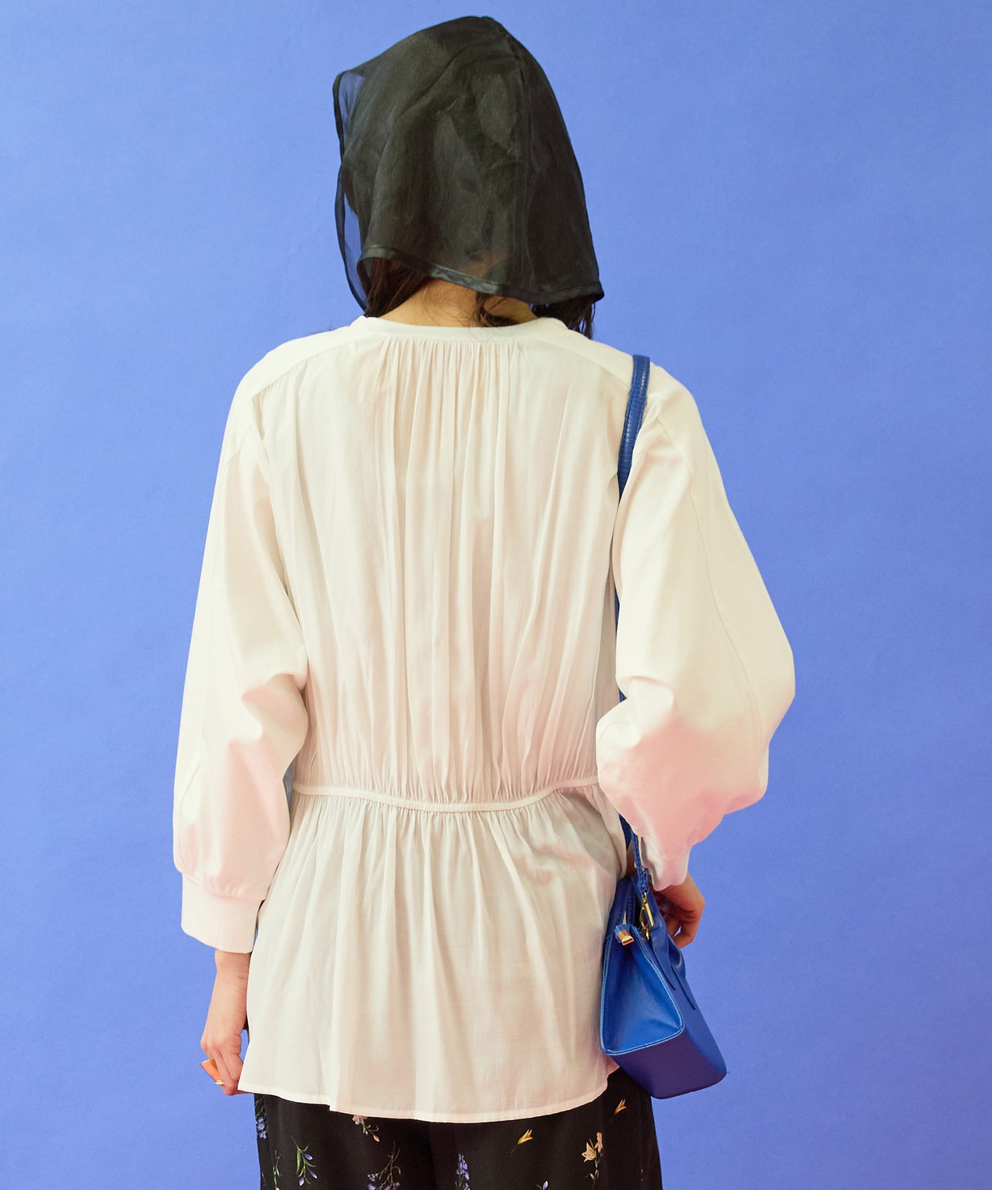 【FONT LAB】シルケットポンチ異素材コンビトップス