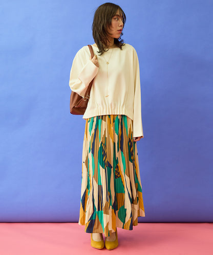 【FONT LAB】ピンタックヘムライトポンチカットソー