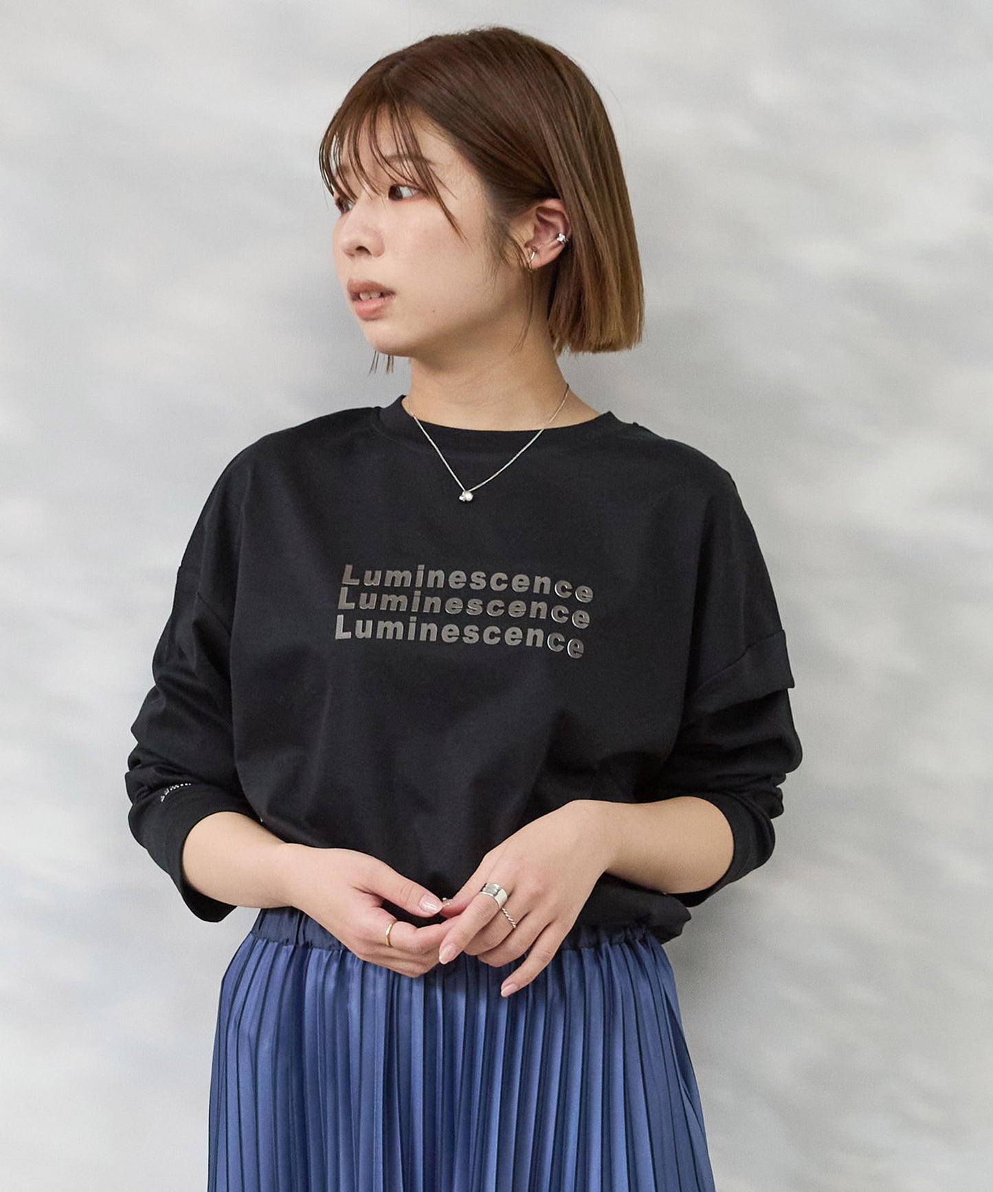 【FONT LAB】コットンスムース3DロゴロンT