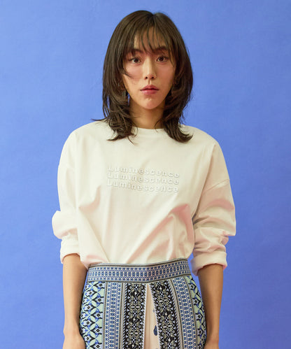 【FONT LAB】コットンスムース3DロゴロンT