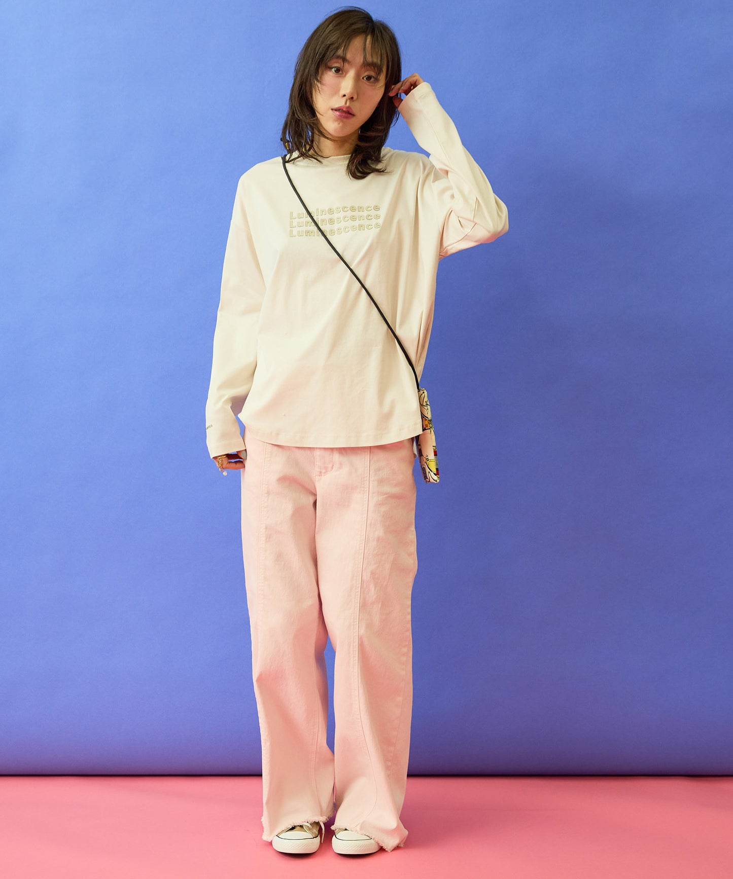 【FONT LAB】コットンスムース3DロゴロンT