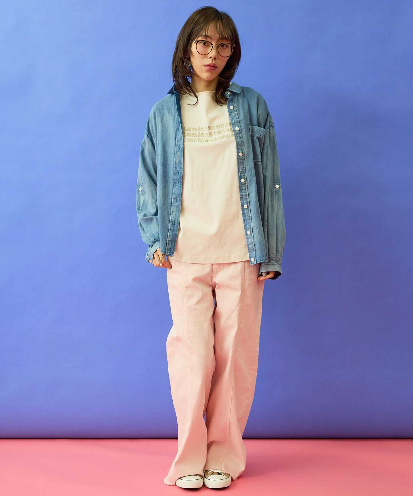 【FONT LAB】コットンスムース3DロゴロンT