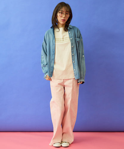 【FONT LAB】コットンスムース3DロゴロンT