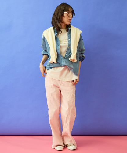 【FONT LAB】コットンスムース3DロゴロンT