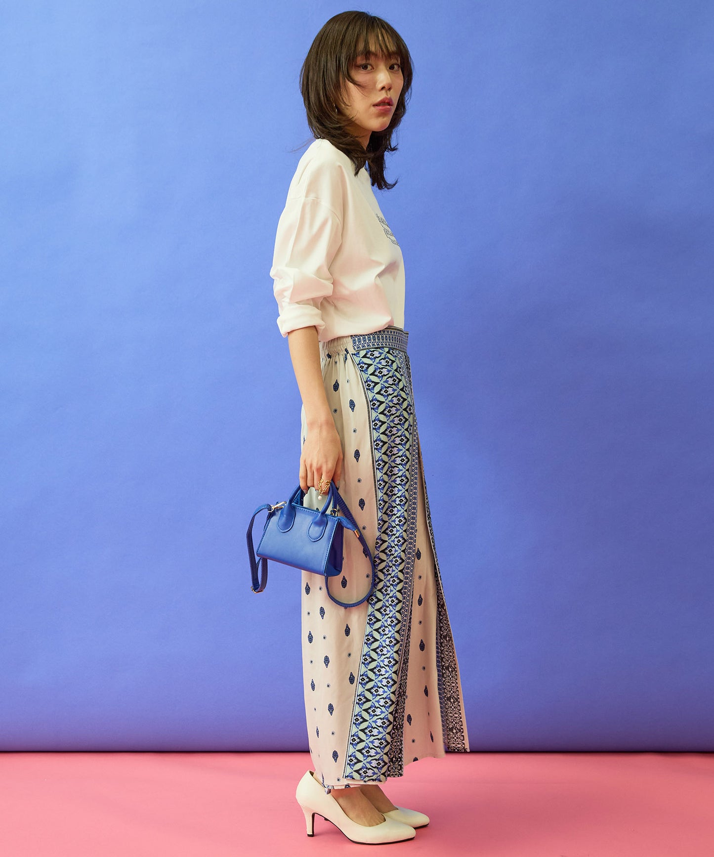 【FONT LAB】コットンスムース3DロゴロンT