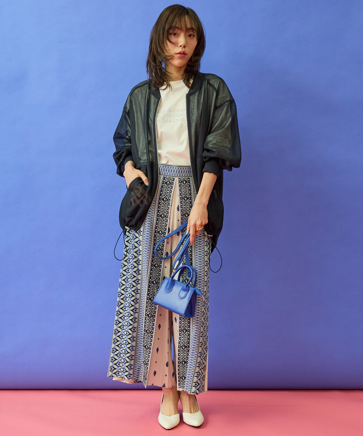 【FONT LAB】コットンスムース3DロゴロンT