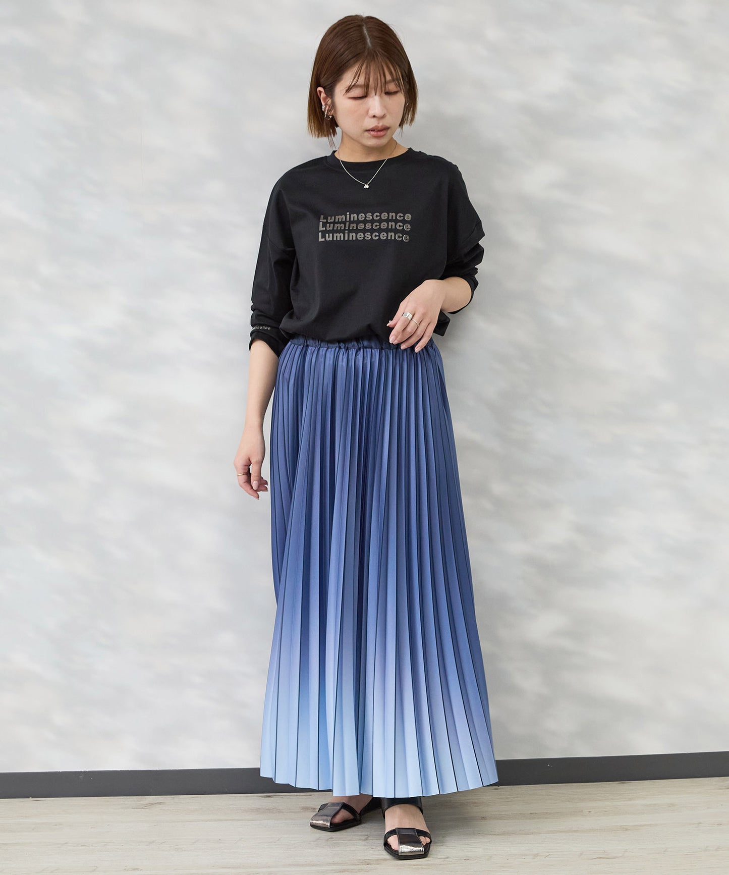 【FONT LAB】コットンスムース3DロゴロンT