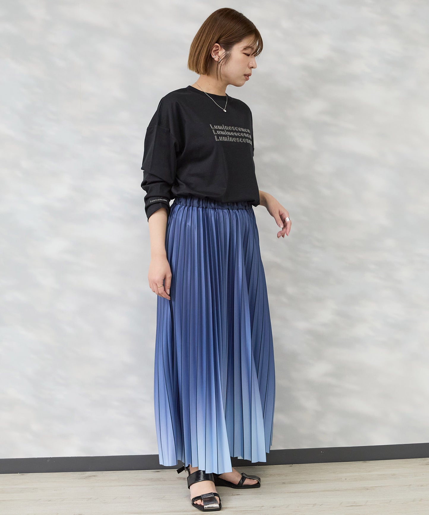 【FONT LAB】コットンスムース3DロゴロンT