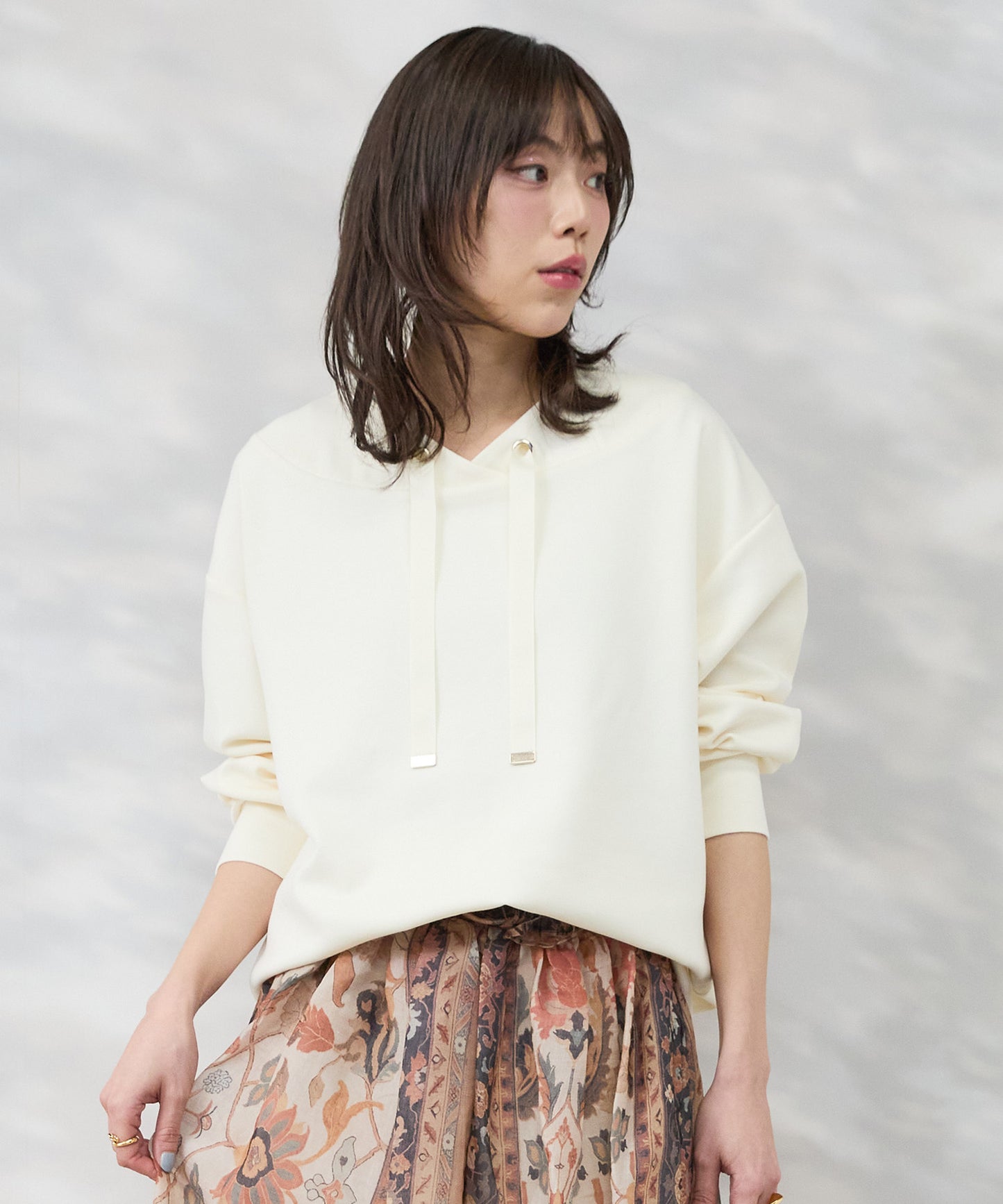 【FONT LAB】スフレダンボールフードレスパーカ