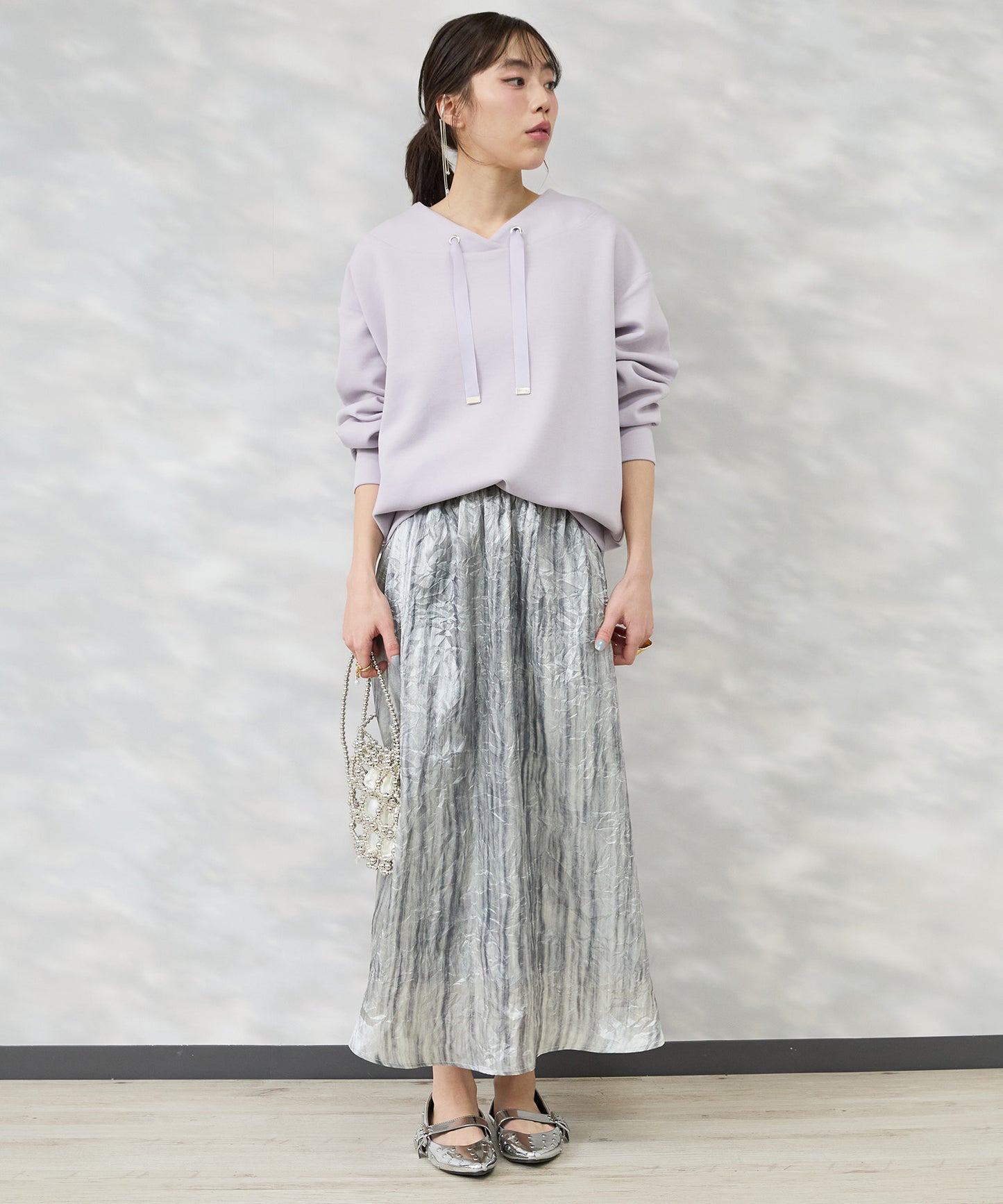 【FONT LAB】スフレダンボールフードレスパーカ