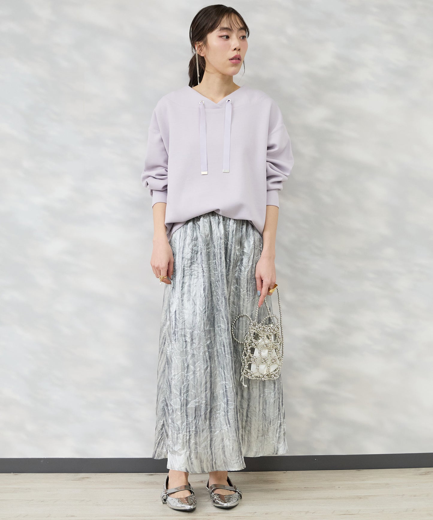 【FONT LAB】スフレダンボールフードレスパーカー