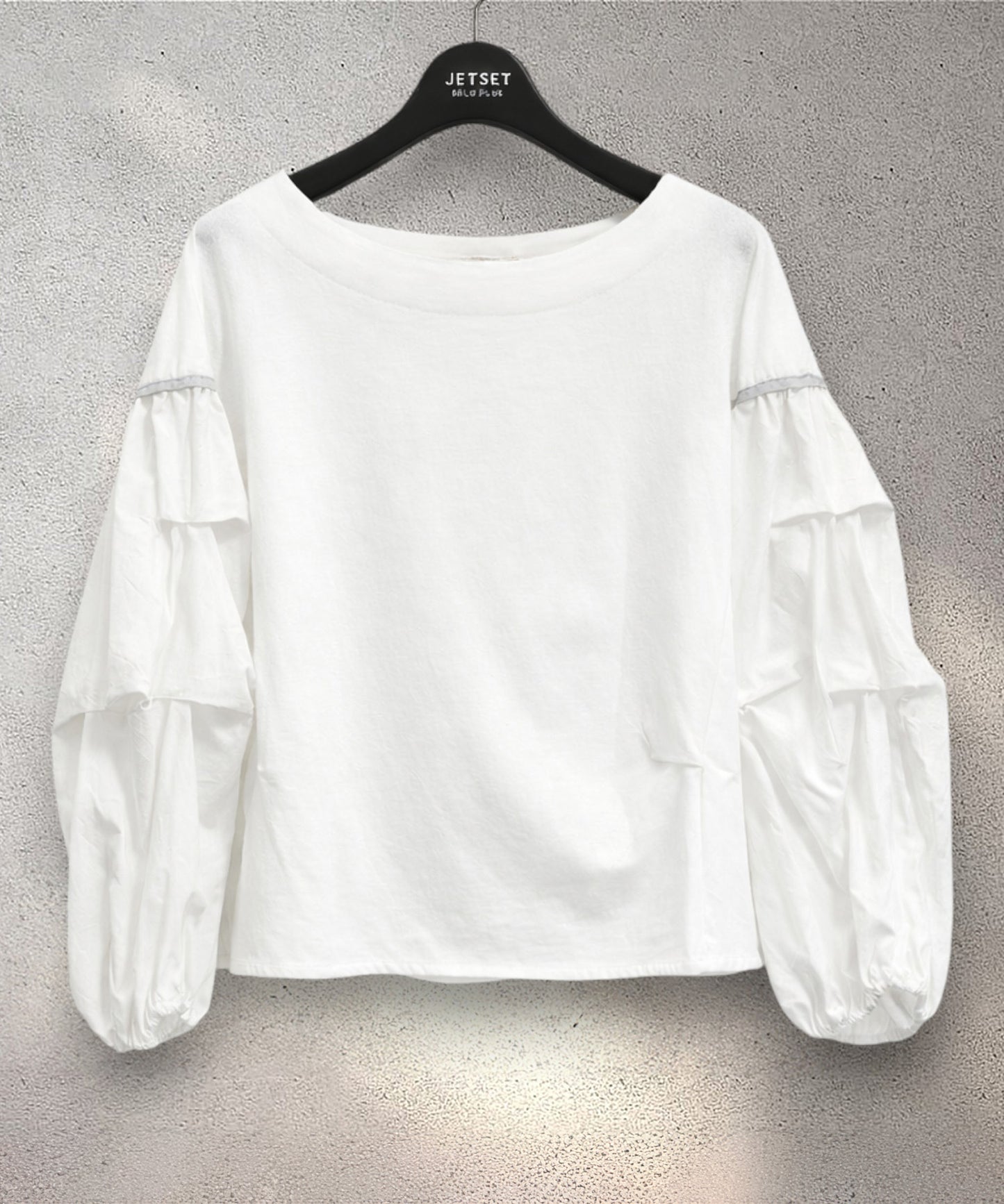 【FONT LAB】ダブルシルケット タックスリーブカットソー