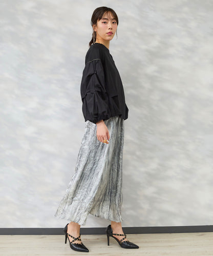 【FONT LAB】ダブルシルケット タックスリーブカットソー