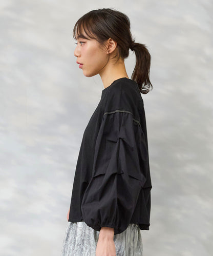 【FONT LAB】ダブルシルケット タックスリーブカットソー