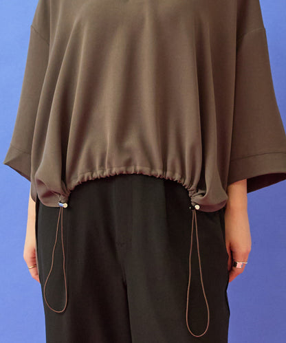 【FONT LAB】ライトジョーゼットドロストスキッパーカットソー