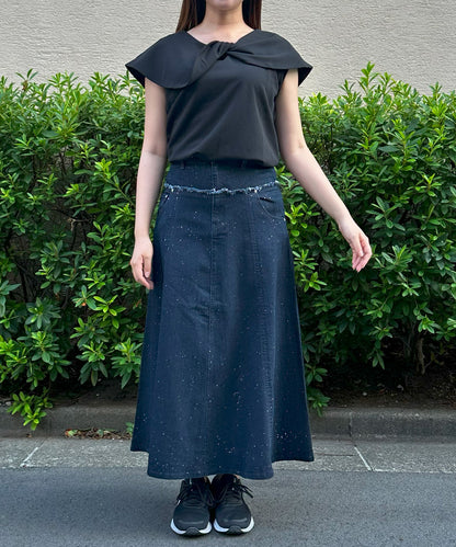 【INNOWAVE】ツイストカラーカットソー