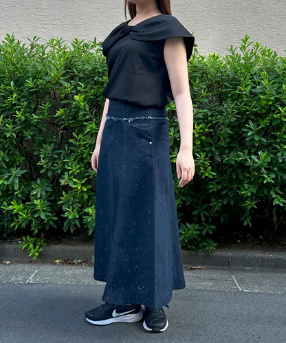 【INNOWAVE】ツイストカラーカットソー