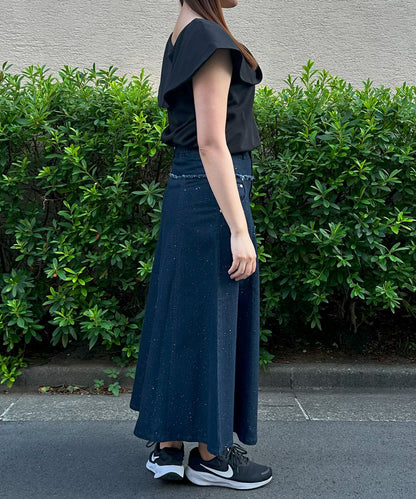 【INNOWAVE】ツイストカラーカットソー