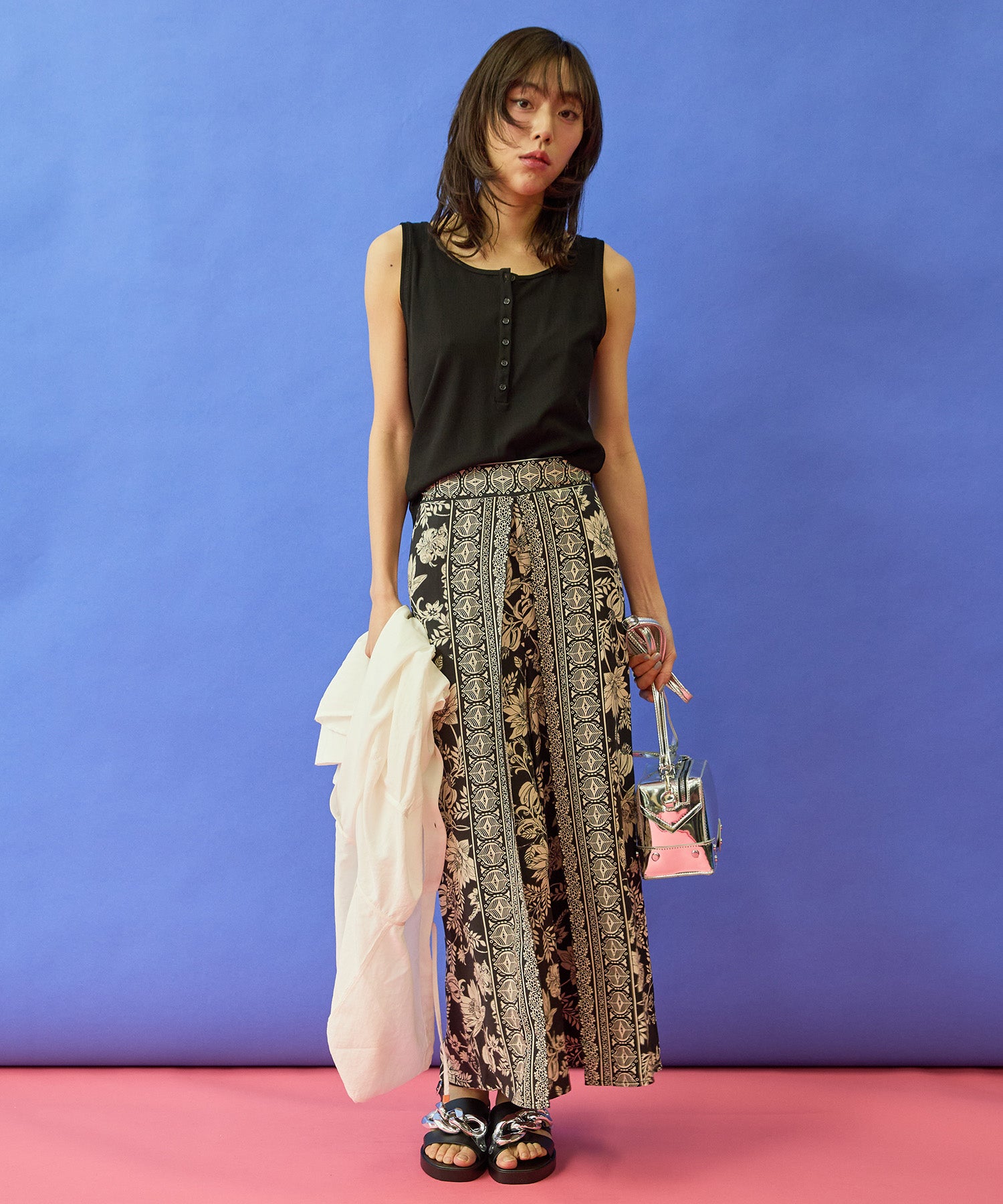 【FONT LAB】ヘンリーネックタンクトップ