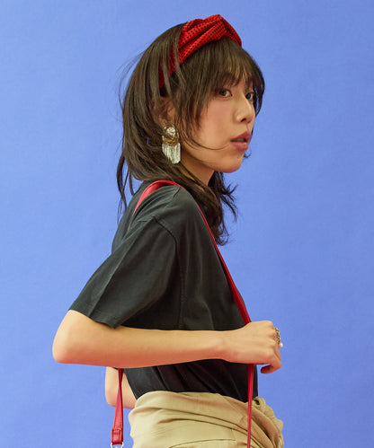 【FRNCH】♡プリントオーガニックコットンTシャツ