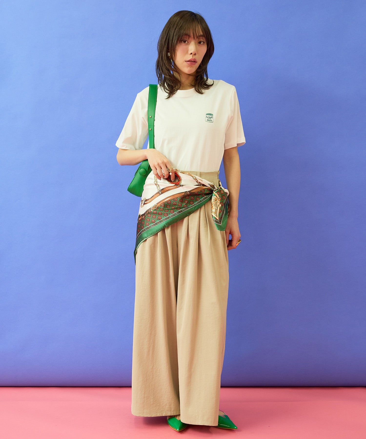 【mademoiselle YEYE】バックプリントTシャツ